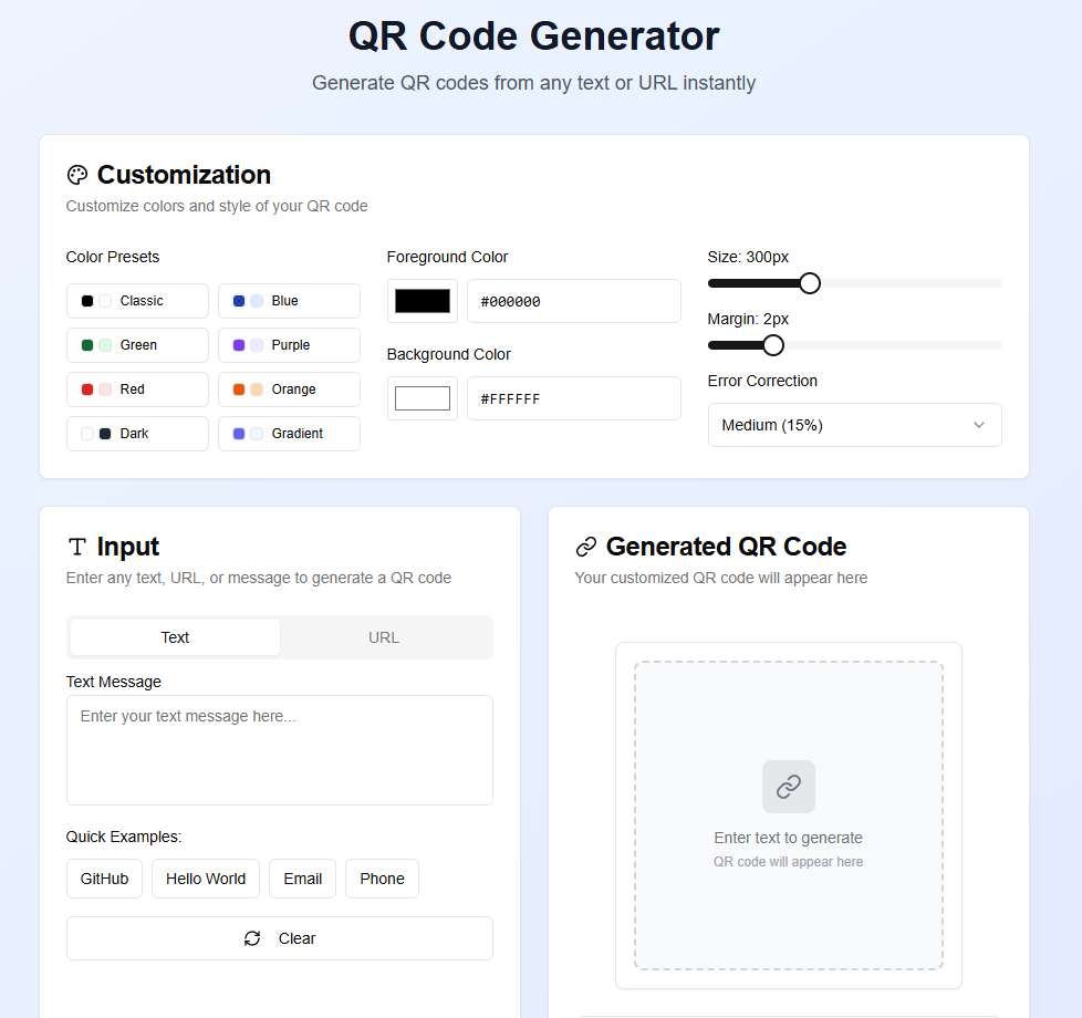 QR Code Generator
